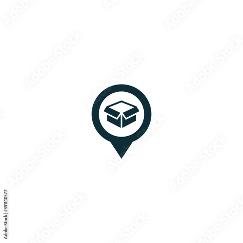 package delivery location icon vector design template Free Download package delivery location icon vector design template - GFXLoad