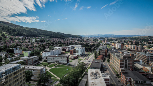 Картината върху платно Zlin is a city in southeastern Moravia in the Czech Republic, the seat of the Zlín Region, on the Dřevnice river