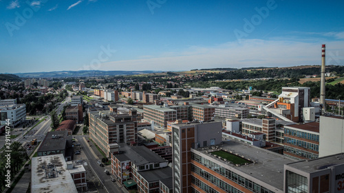 Картината върху платно Zlin is a city in southeastern Moravia in the Czech Republic, the seat of the Zlín Region, on the Dřevnice river