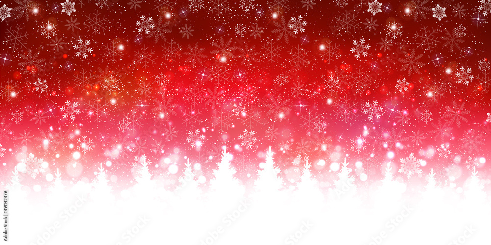 クリスマス　雪　冬　背景
