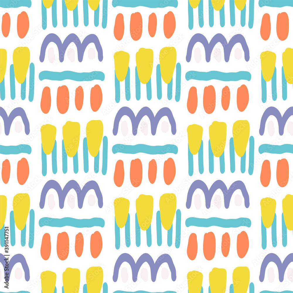 Bright Artwork Artist Vector Seamless Pattern. Bright Artwork Artist Vector Seamless Pattern.