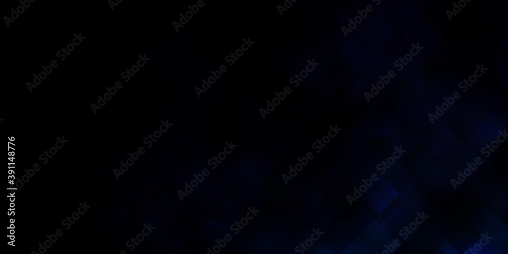 Dark BLUE vector pattern in square style.