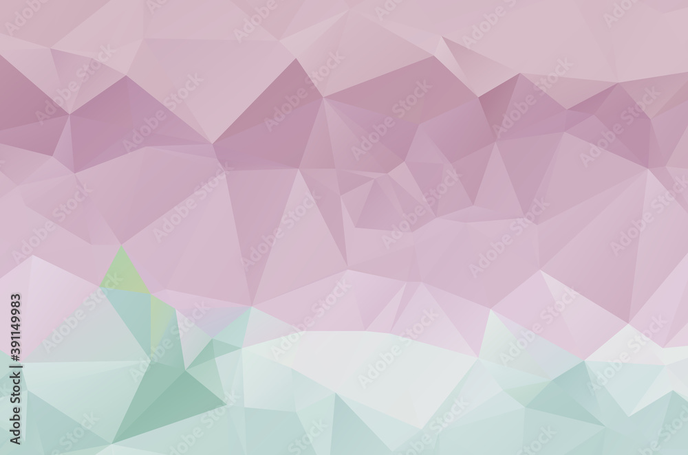 Obraz premium Purple vivid vector texture with triangular style. Illustration with set of colorful