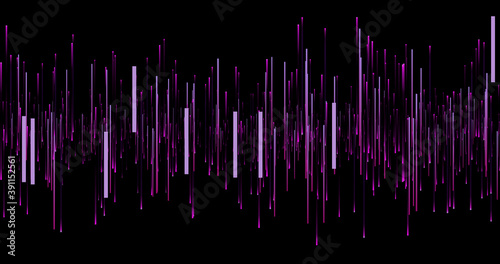 Sound waves height background. Music and audio light waves banner. Magic bright colors stripe.