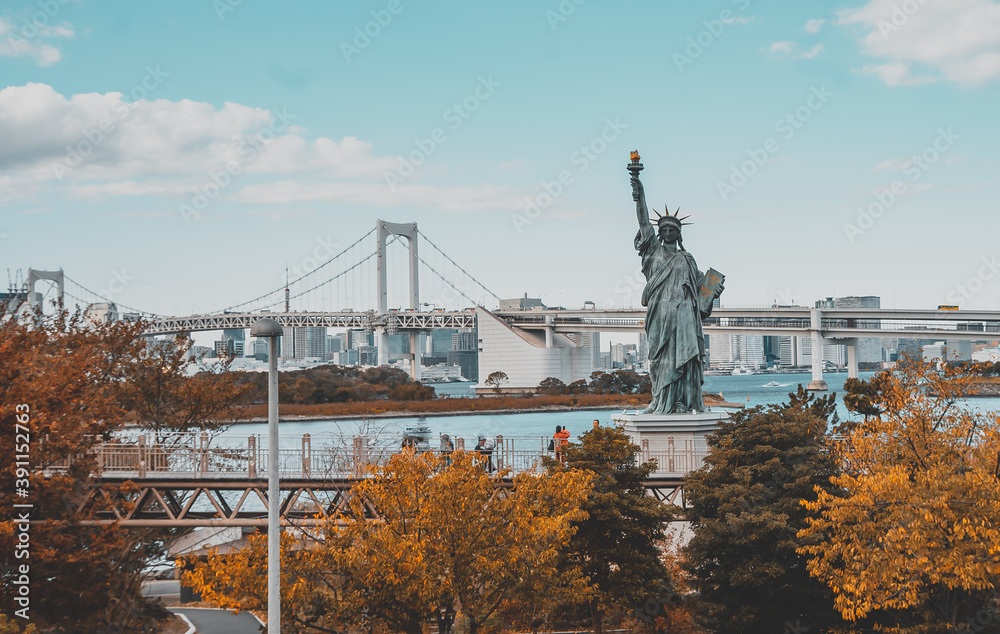 Fototapeta premium Liberty Statue Odaiba