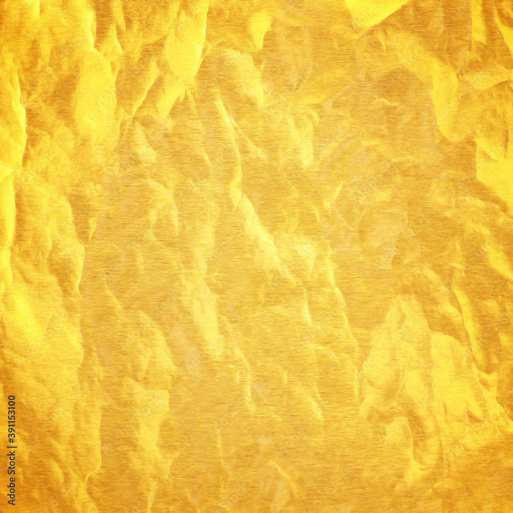 Shiny yellow gold foil abstract texture background Shiny yellow gold foil abstract texture background