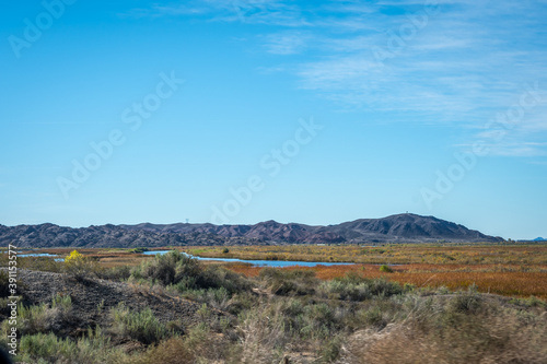 An overlooking view of nature in Yuma, Arizona