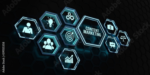 Internet, business, Technology and network concept. Digital Marketing content planning advertising strategy concept