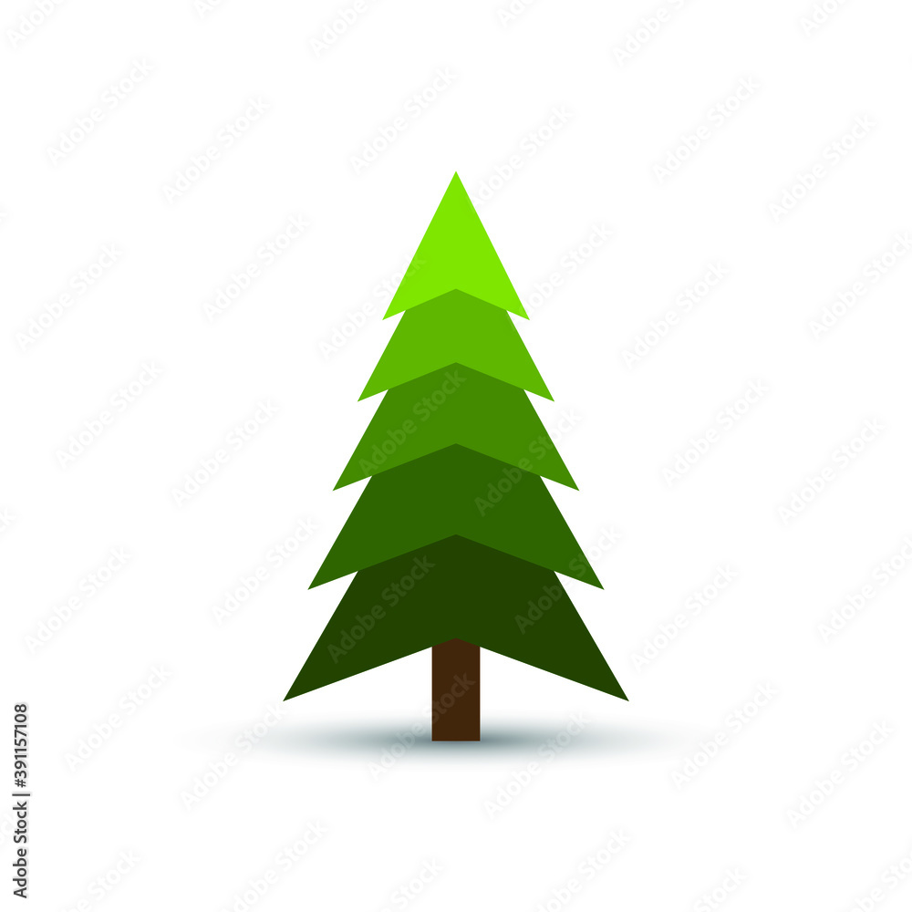 Christmas trees icon isolated on white background. Vector illustration. EPS10 Christmas trees icon isolated on white background. Vector illustration. EPS10