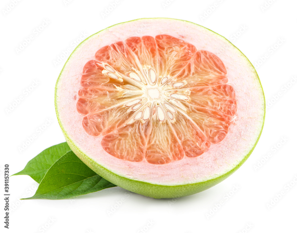 Grapefruit slice isolated on white background Grapefruit slice isolated on white background