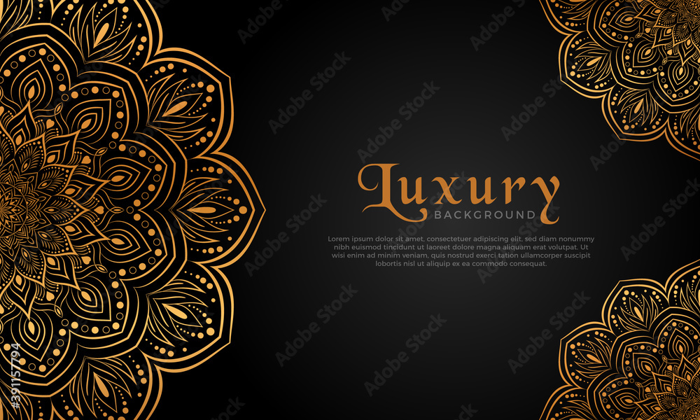 Luxury mandala background with floral ornament pattern. Hand drawn gold mandala design. Vector mandala template for decoration invitation, cards, wedding, logos, cover, brochure, flyer, banner. Luxury mandala background with floral ornament pattern. Hand drawn gold mandala design. Vector mandala template for decoration invitation, cards, wedding, logos, cover, brochure, flyer, banner.