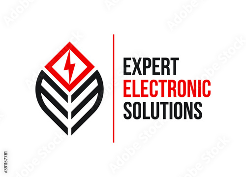 EES / Expert Electronic Solutions Logo Design Vector
 photo