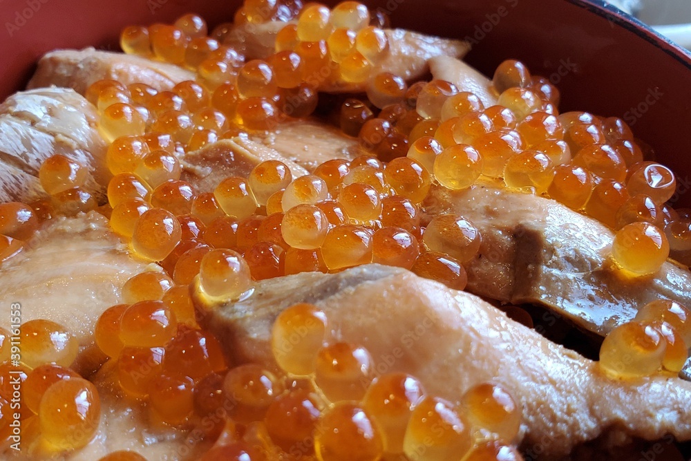 はらこ飯のクローズアップ/Japanese はらこ飯のクローズアップ/Japanese