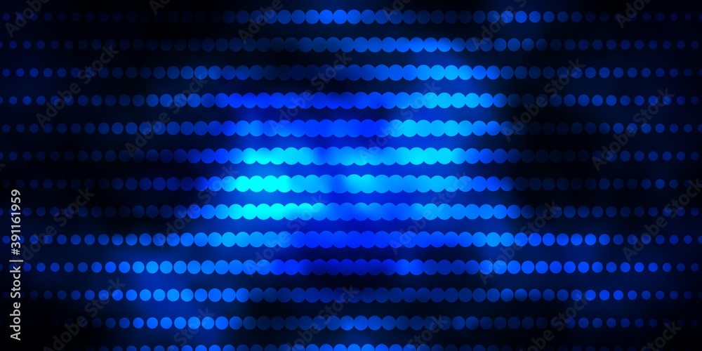 Dark BLUE vector texture with circles. Dark BLUE vector texture with circles.