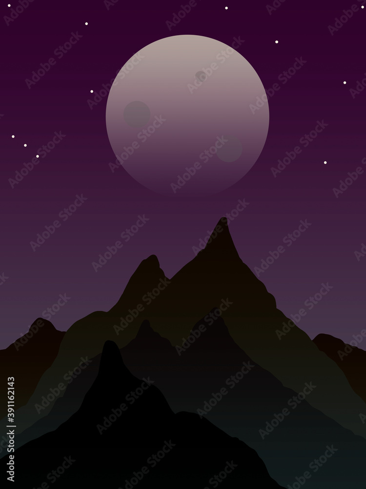 Una noche en las montañas Una noche en las montañas