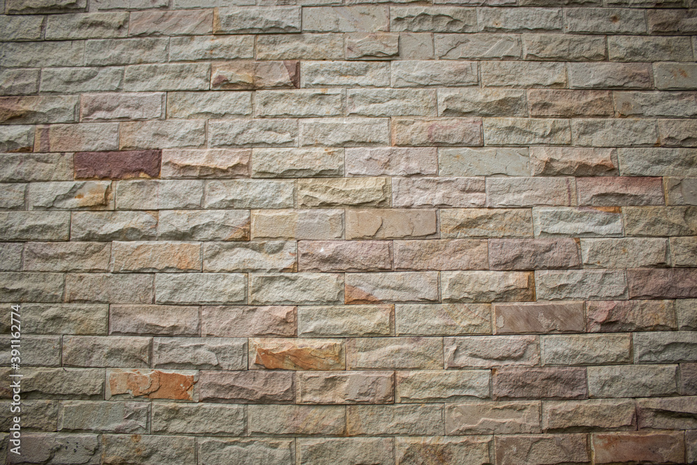 Naklejka premium Abstract texture patterned house wall brick