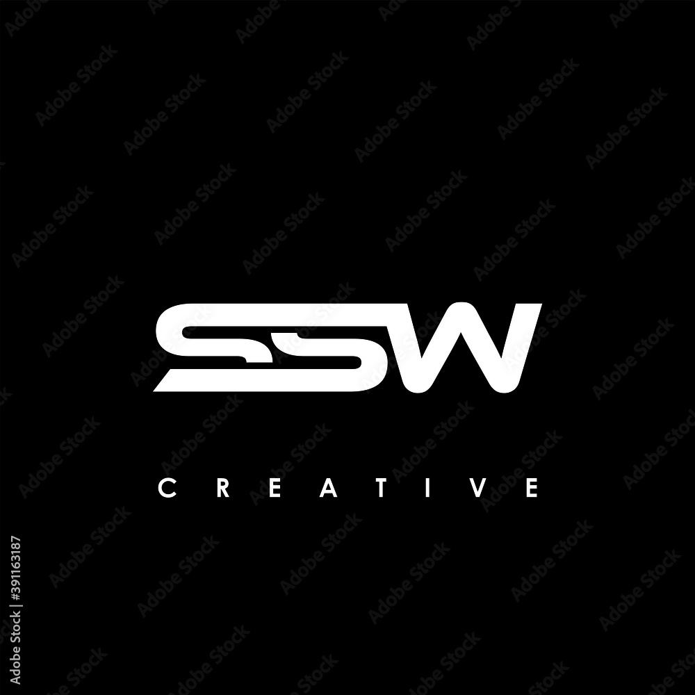 SSW Letter Initial Logo Design Template Vector Illustration SSW Letter Initial Logo Design Template Vector Illustration