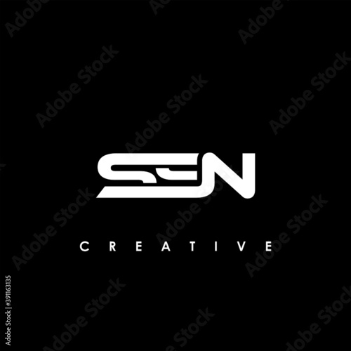 SSN Letter Initial Logo Design Template Vector Illustration photo