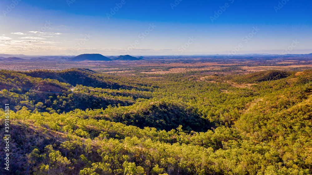 View of the land Mount Morgan