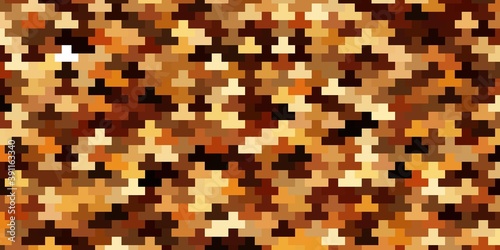 Fototapeta Naklejka Na Ścianę i Meble -  Dark Orange vector pattern in square style.