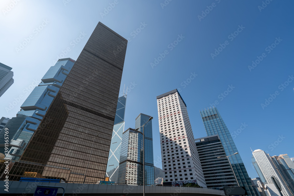 Hong Kong's modern urban architectural landscape Hong Kong's modern urban architectural landscape