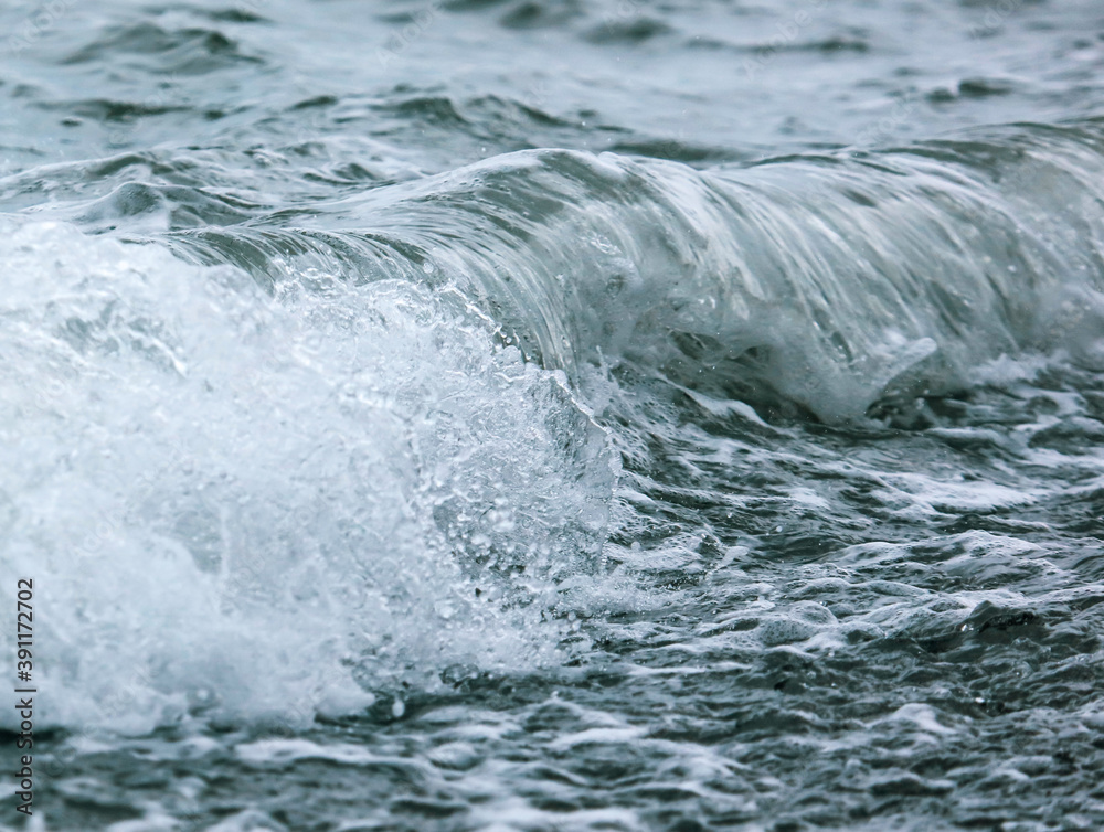 Wave in the sea with splashing water. Wave in the sea with splashing water.