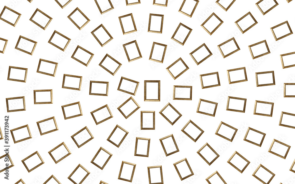 top view frames on isolated white background top view frames on isolated white background