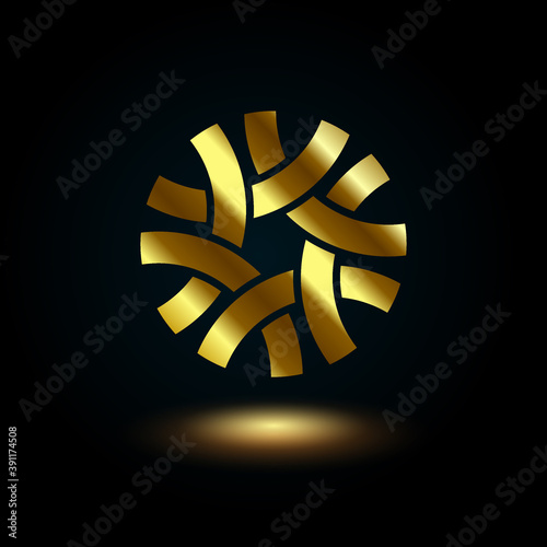Tree root abstract logo concept for all kinds of businesses. Modern, minimalistic, unique logo template