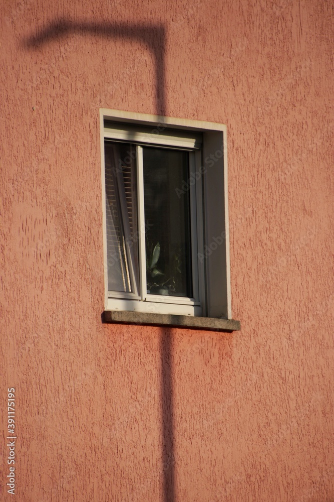 old window on a wall