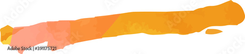 Warm Watercolor-like analog line drawn by handwriting