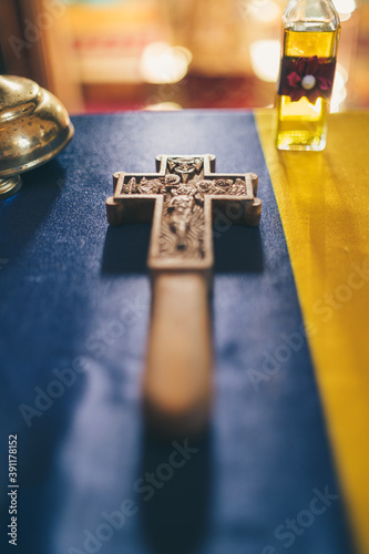 cross on table photo