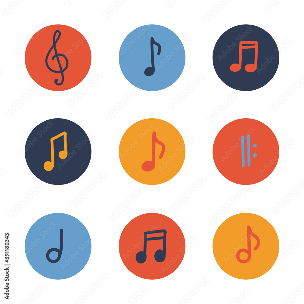 Big vector highlights cover icon set for social media stories. Notes icons. Music theme. Hand drawn round templates for contemporary bloggers. Big vector highlights cover icon set for social media stories. Notes icons. Music theme. Hand drawn round templates for contemporary bloggers.