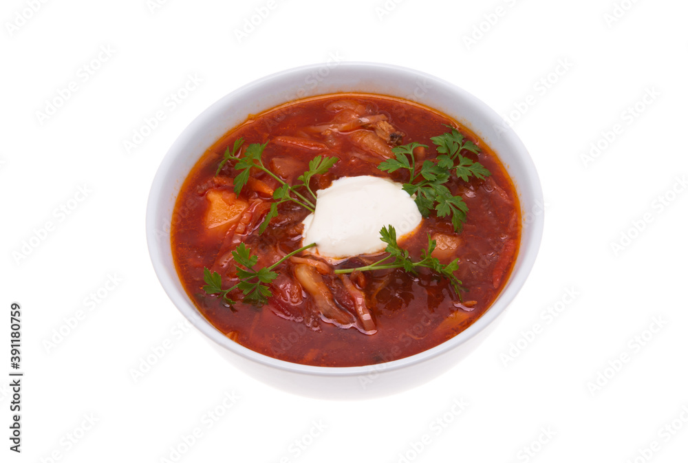 red borscht isolated red borscht isolated