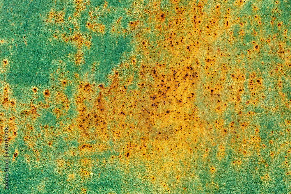 Painted Corroded Metal Background
