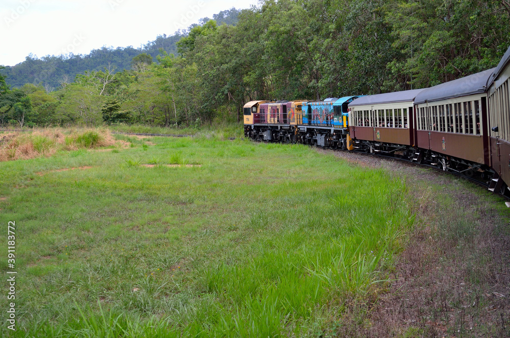 Obraz premium キュランダ鉄道