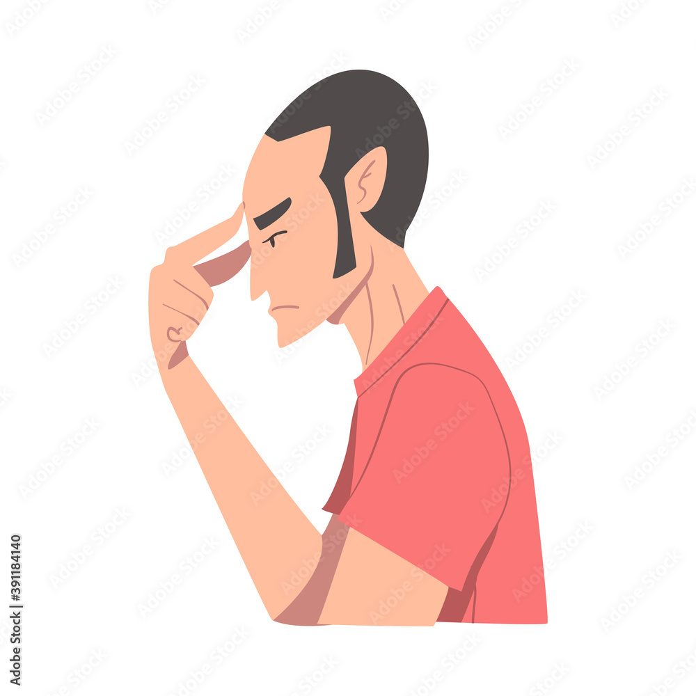 Embarrassed Man Covering his Face with Hand, Regretful Person Sorry, Apologizing and Admitting His Guilt Style Vector Illustration Cartoon Style Vector Illustration Embarrassed Man Covering his Face with Hand, Regretful Person Sorry, Apologizing and Admitting His Guilt Style Vector Illustration Cartoon Style Vector Illustration