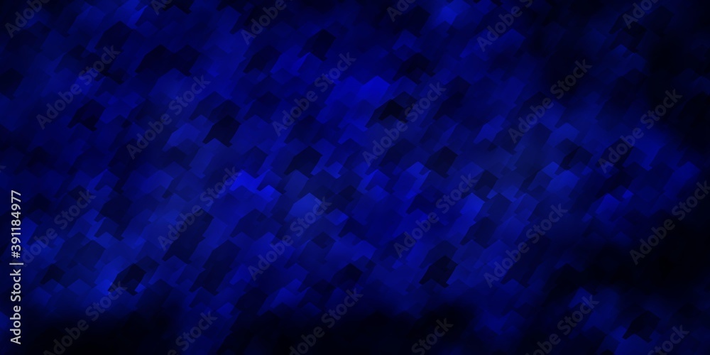 Obraz premium Dark BLUE vector pattern with colorful hexagons.