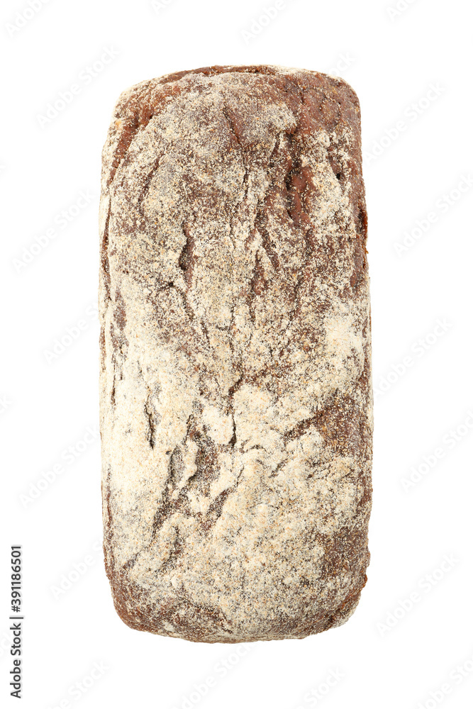 Fresh baked dark bread isolated on white background Fresh baked dark bread isolated on white background