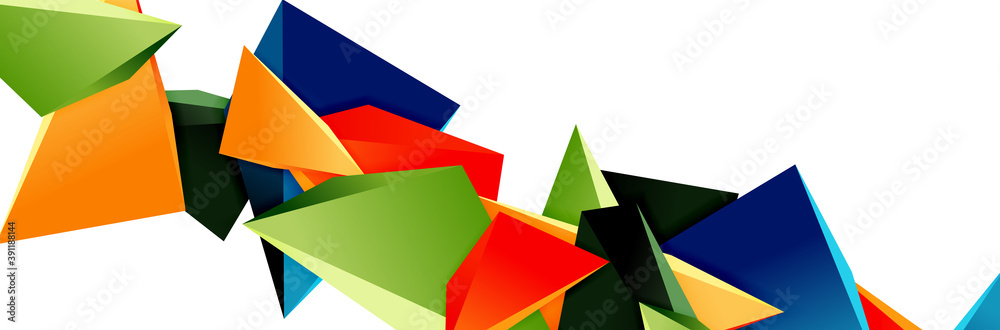 Triangle mosaic abstract background, 3d triangular low poly shapes. Geometric vector illustration for covers, banners, flyers and posters and other Triangle mosaic abstract background, 3d triangular low poly shapes. Geometric vector illustration for covers, banners, flyers and posters and other
