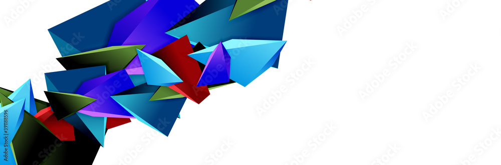 Triangle mosaic abstract background, 3d triangular low poly shapes. Geometric vector illustration for covers, banners, flyers and posters and other Triangle mosaic abstract background, 3d triangular low poly shapes. Geometric vector illustration for covers, banners, flyers and posters and other