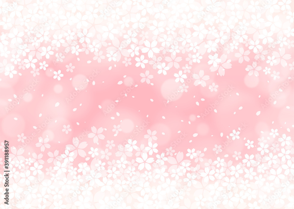 【桜の背景画像素材】ホワホワした桜の背景【春のイメージに】 【桜の背景画像素材】ホワホワした桜の背景【春のイメージに】