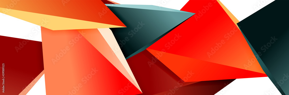 Triangle mosaic abstract background, 3d triangular low poly shapes. Geometric vector illustration for covers, banners, flyers and posters and other Triangle mosaic abstract background, 3d triangular low poly shapes. Geometric vector illustration for covers, banners, flyers and posters and other