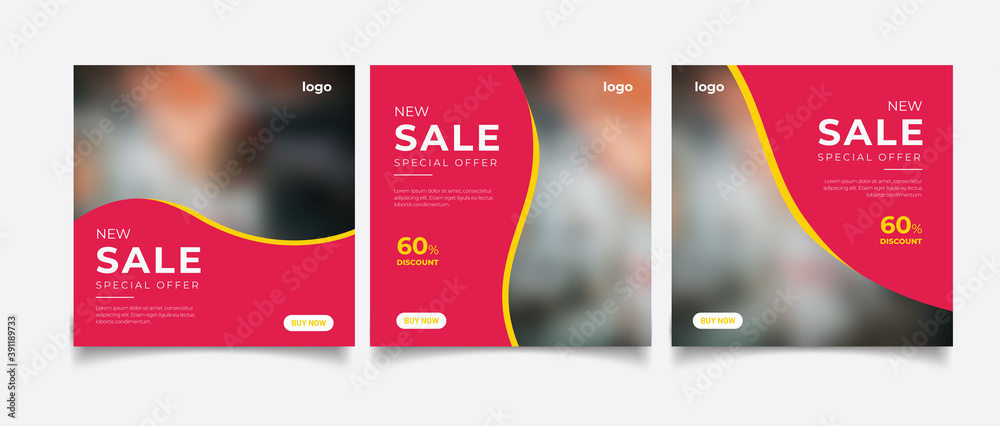 great sale concept banner template design. Discount abstract promotion layout poster