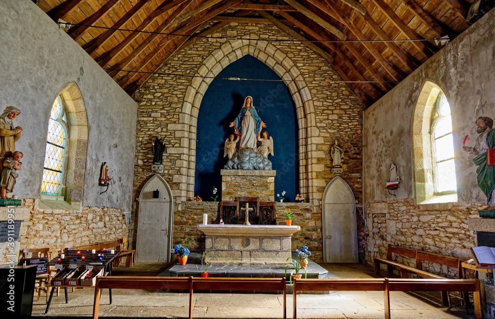 Chapelle Notre Dame De Grace, Pointe Saint-Mathieu, Plougonvelin, Finistère, Bretagne, France

