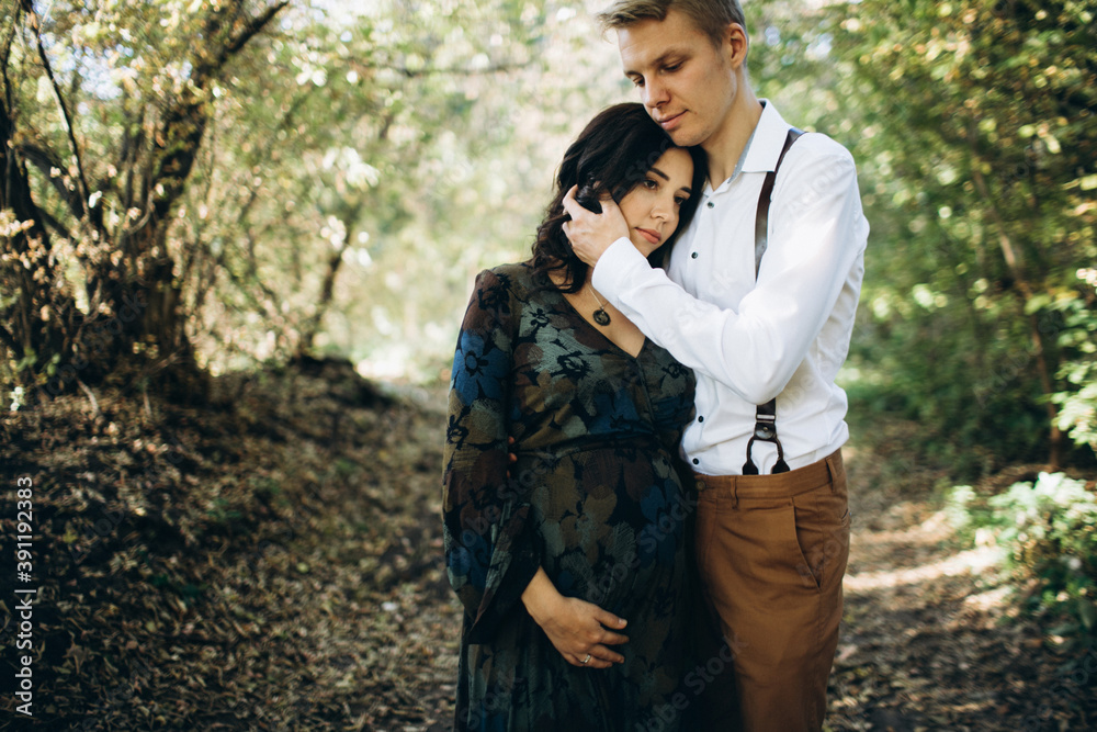 Loving couple awaitnig for a baby Loving couple awaitnig for a baby