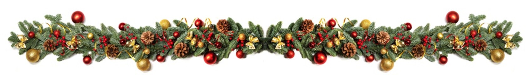 New Year and Christmas border design