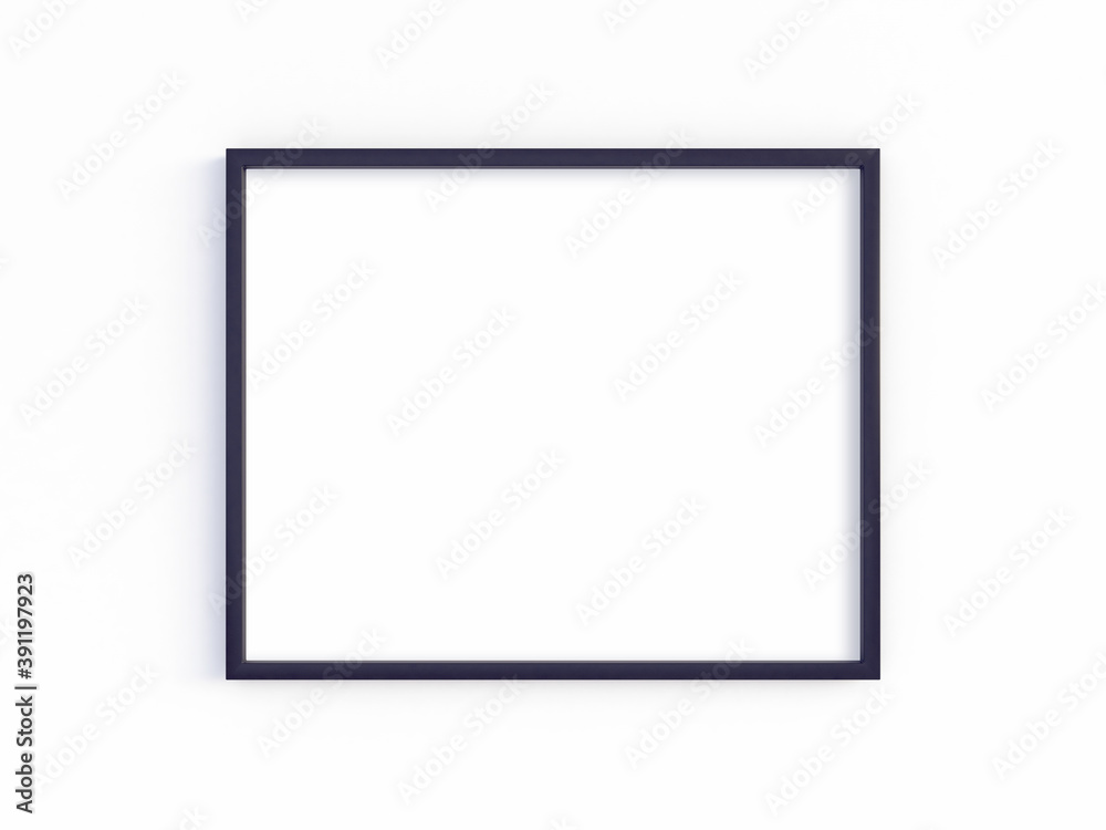 Thin black frame with horizontal orientation Thin black frame with horizontal orientation