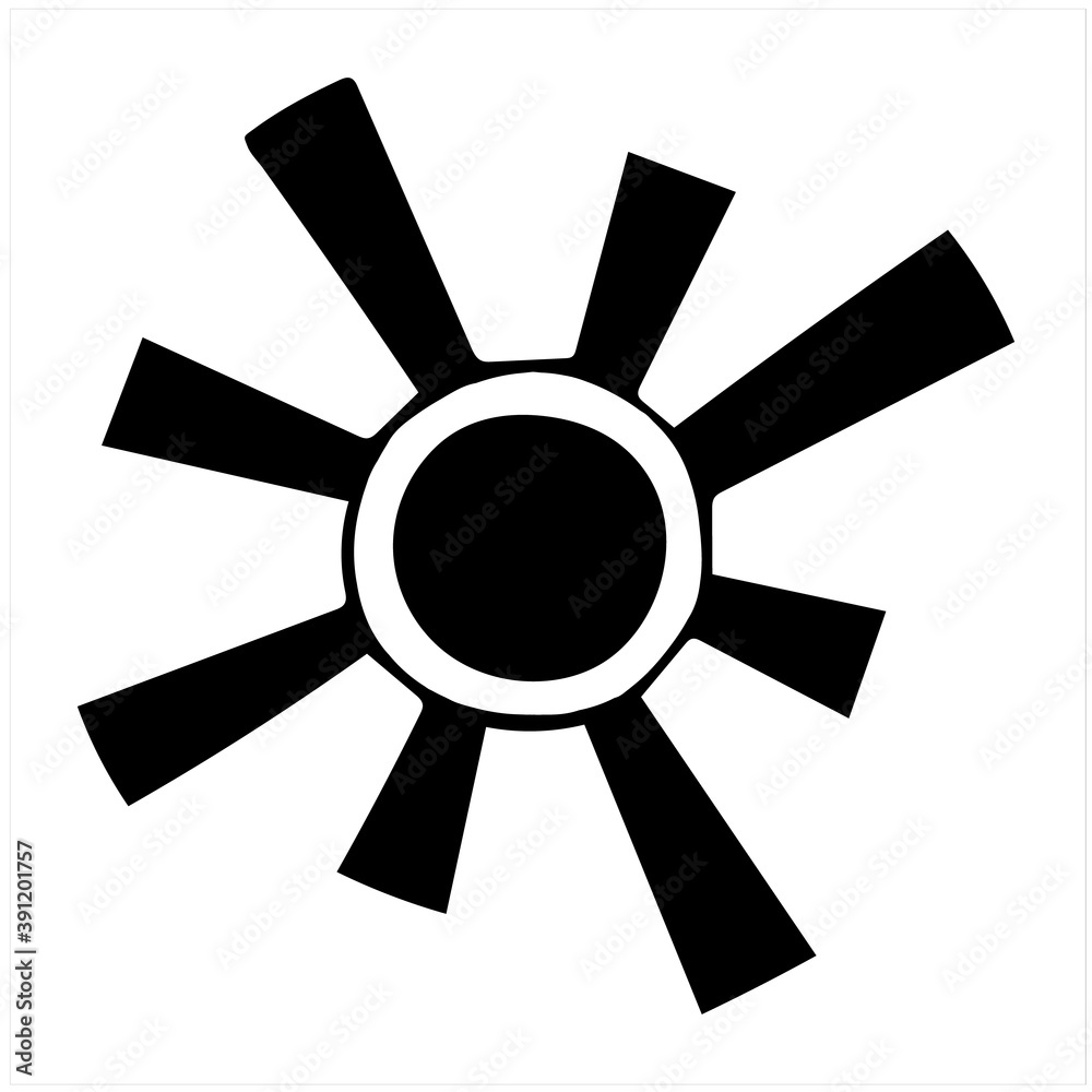 Abstract sun, isolated simple hand drawn black and white vector illustration on white background Abstract sun, isolated simple hand drawn black and white vector illustration on white background