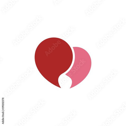 dating logo icon vector