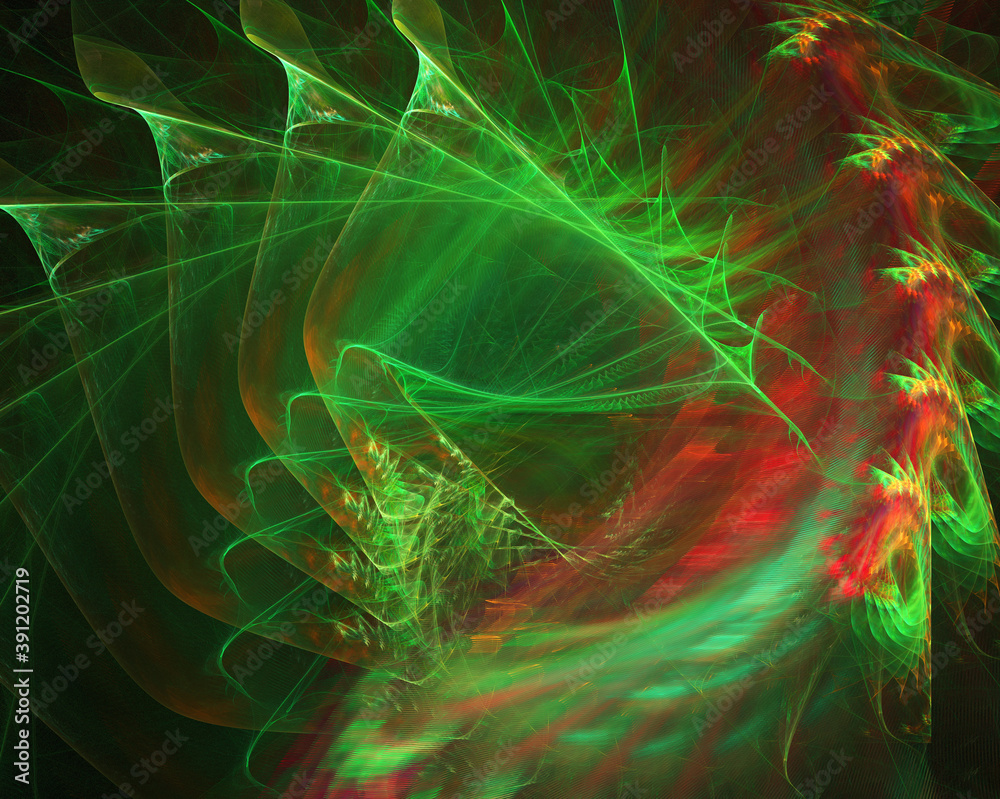 fractal on black fractal on black
